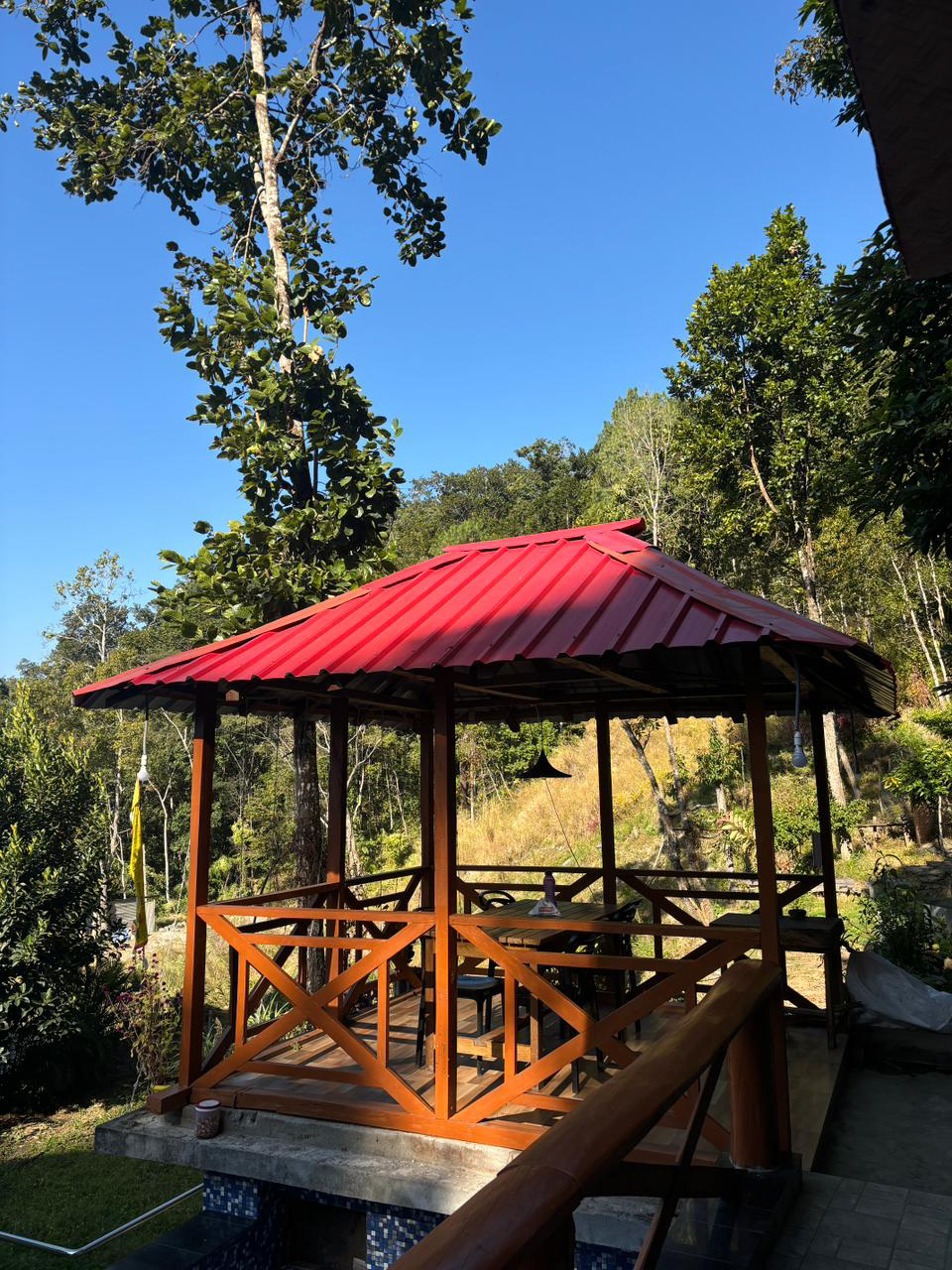 Resturant View from Peafowl Homestay