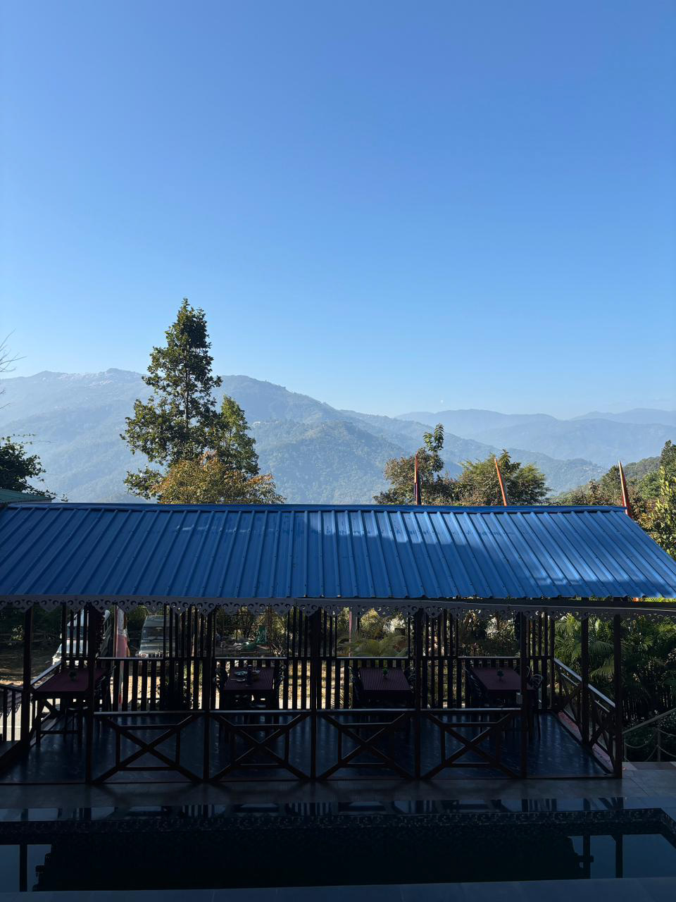 Resturant View from Peafowl Homestay